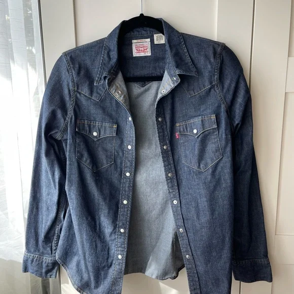Levi’s Red Tab Womens Denim Shirt sz S - Picture 4 of 7